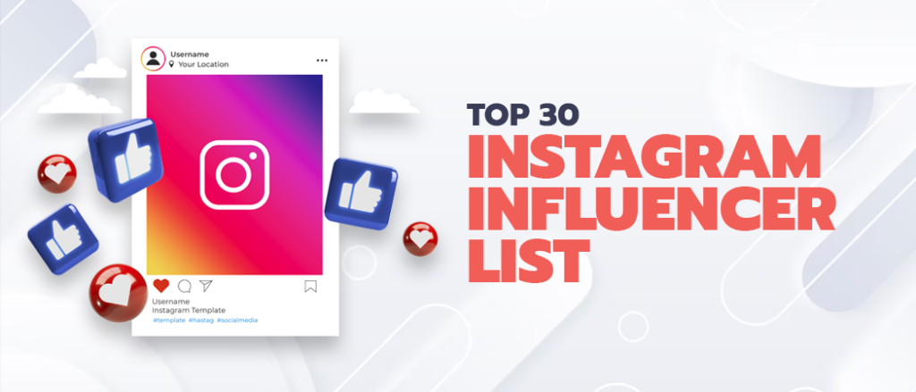 instagram influencer list
